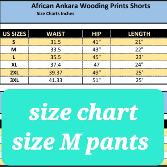 NWOT Men's Ankara Embroidered cropped pants - Picture 3 of 3